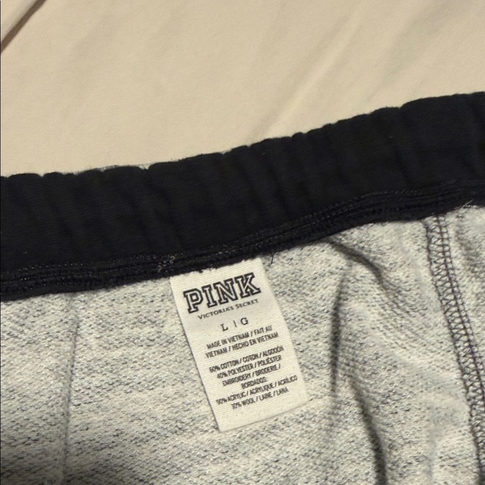 PINK Victoria's Secret Heather Gray Women’s Joggers - Picture 2 of 5